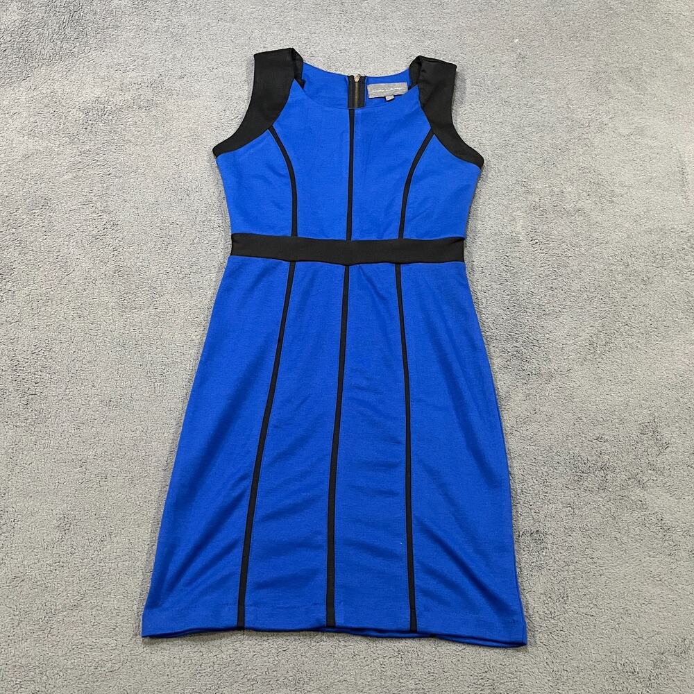 Sunday in Brooklyn Royal Blue Sleeveless Panels Sheath Dress Women's Size Small